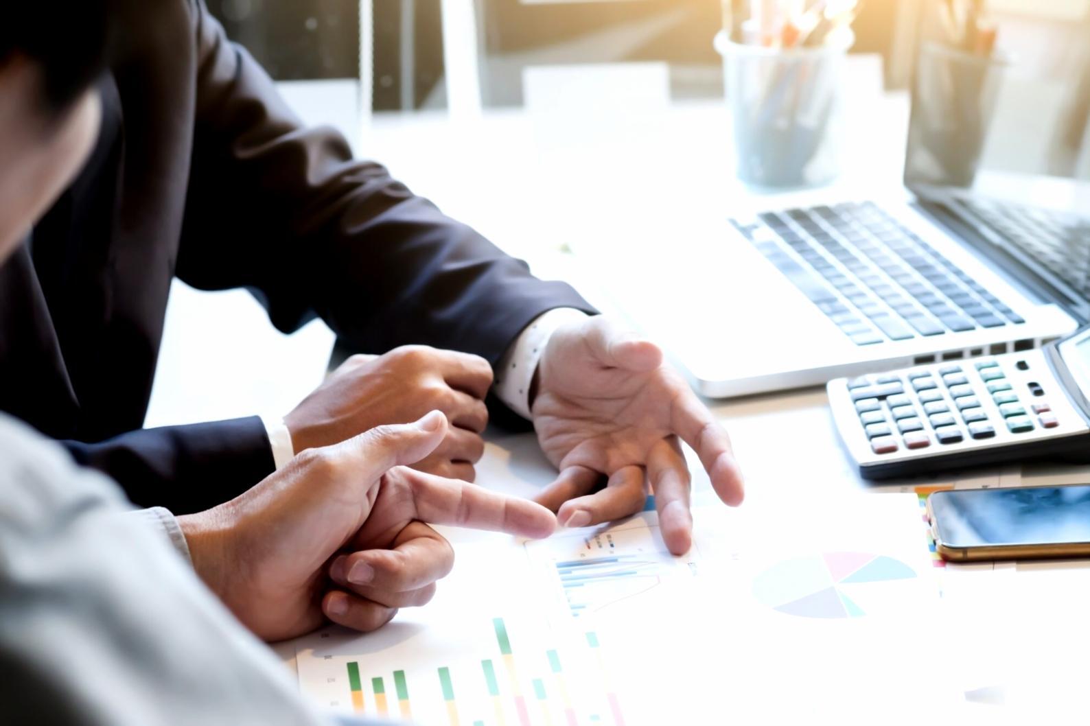 Client consultation and financial review